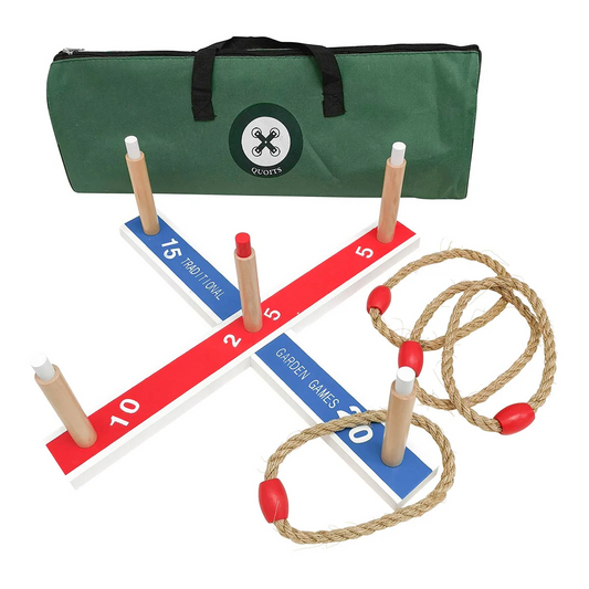 Traditional Wooden Quoits Game Set
