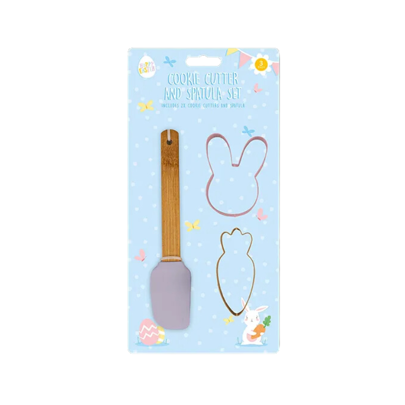 Easter Cookie Cutter Set with Spatula