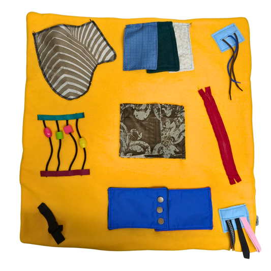 Weighted Fidget Blanket - Sunshine Yellow