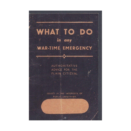 Wartime Emergency Reminiscence Booklet