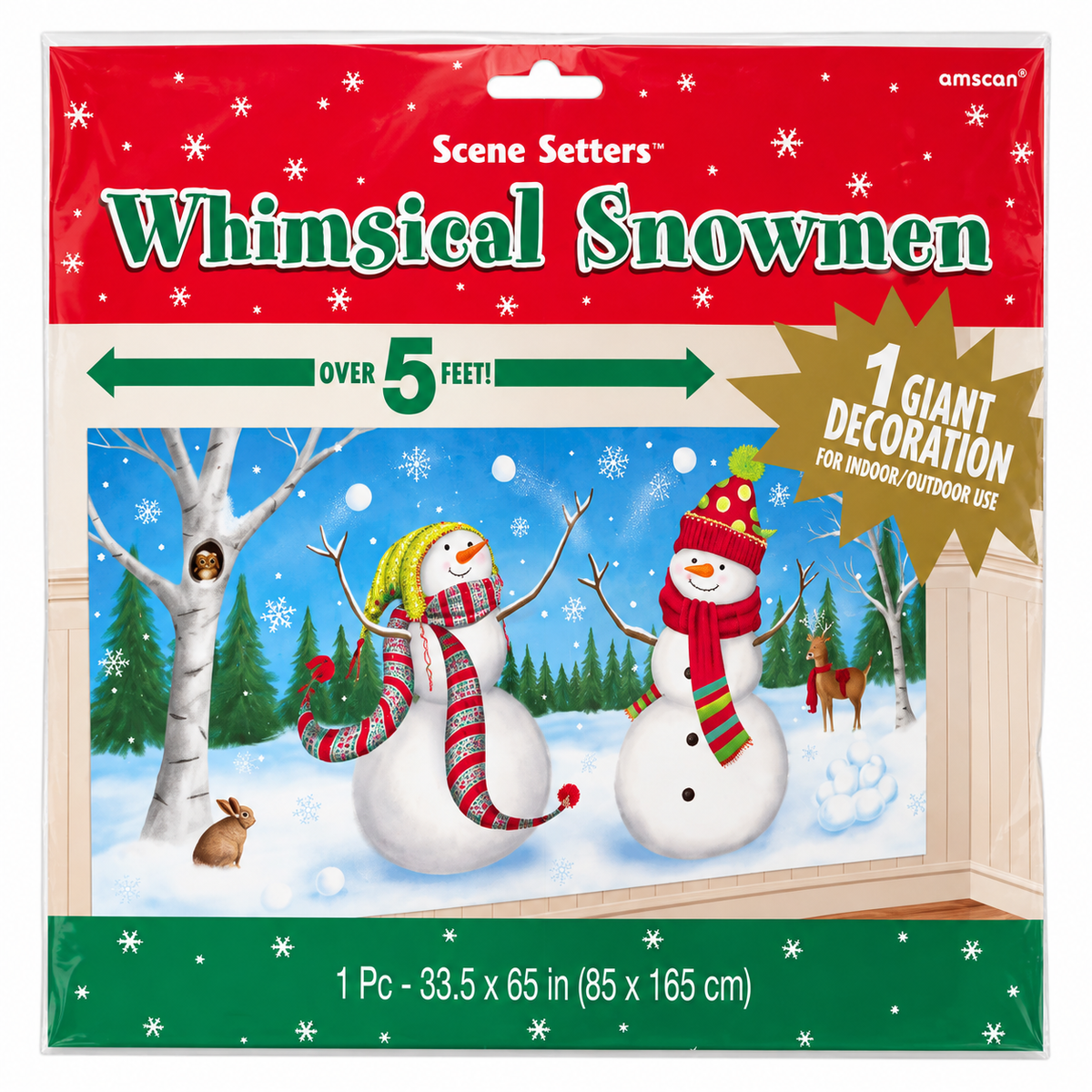 Whimsical Snowman Scene Setter