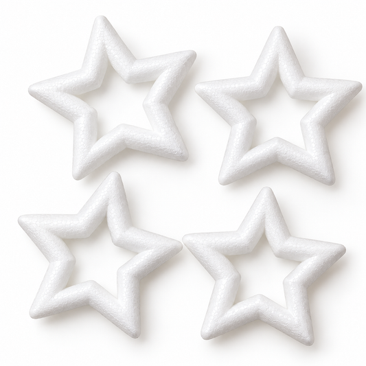 Polystyrene Star's 10cm Pack6