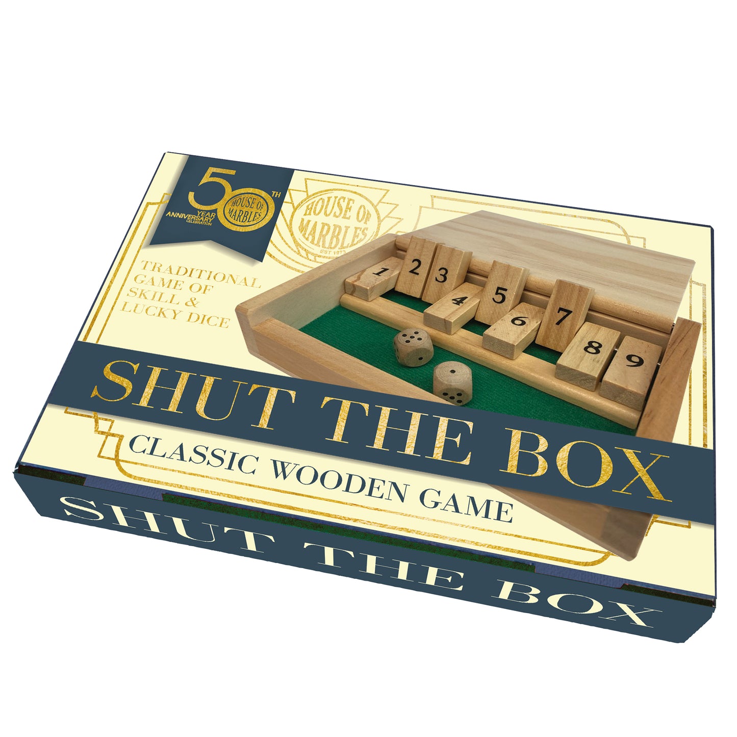 Wooden Shut the Box Game
