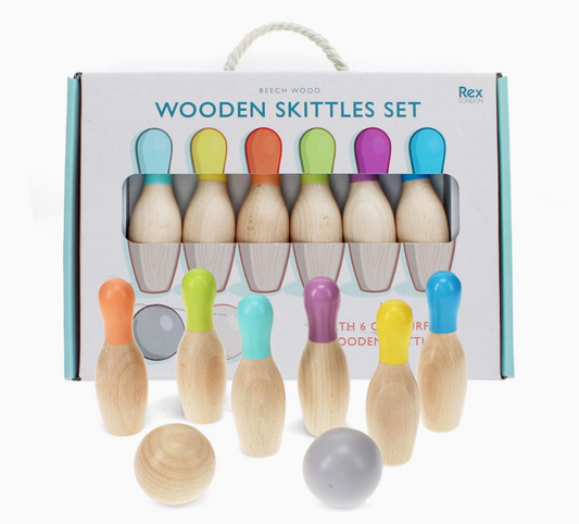 Wooden Skittles Set