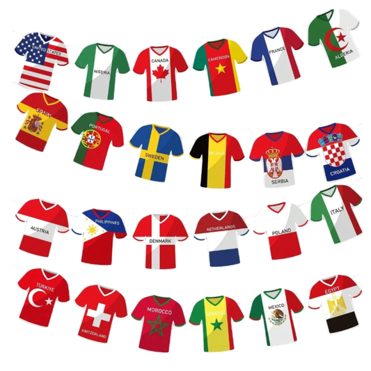 World Cup 2026 Football Theme Pennant Bunting