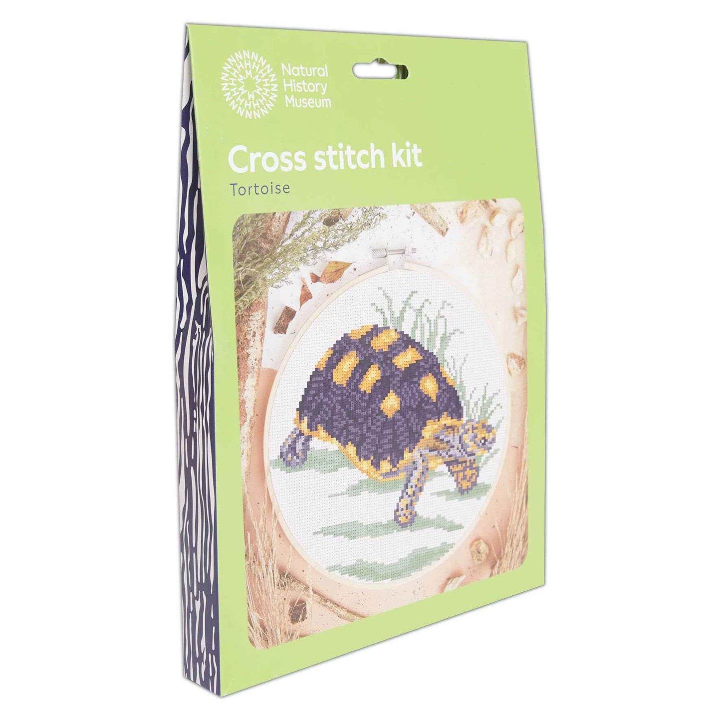 Natural History Museum Cross Stitch Kit, Tortoise, 14cm