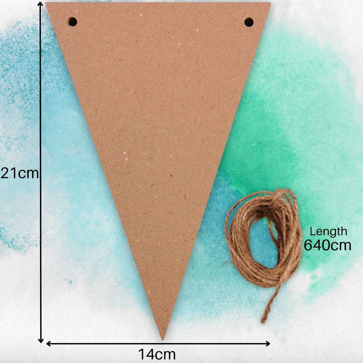 Make Your Own Bunting 25 Recycled Kraft Card Bunting Flags With Jute String