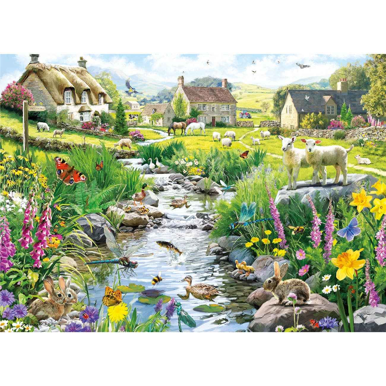 Babbling Brook 500 Piece Extra Large Jigsaw Puzzle