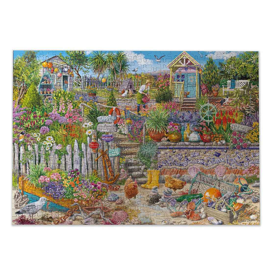 Beachcomber's Garden 250 Extra Large Piece Jigsaw Puzzle