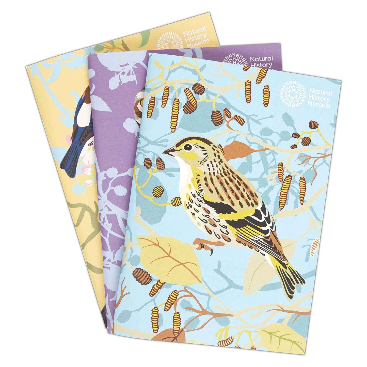 Natural History Museum A5 Sketchbooks, 3 Pack British Birds