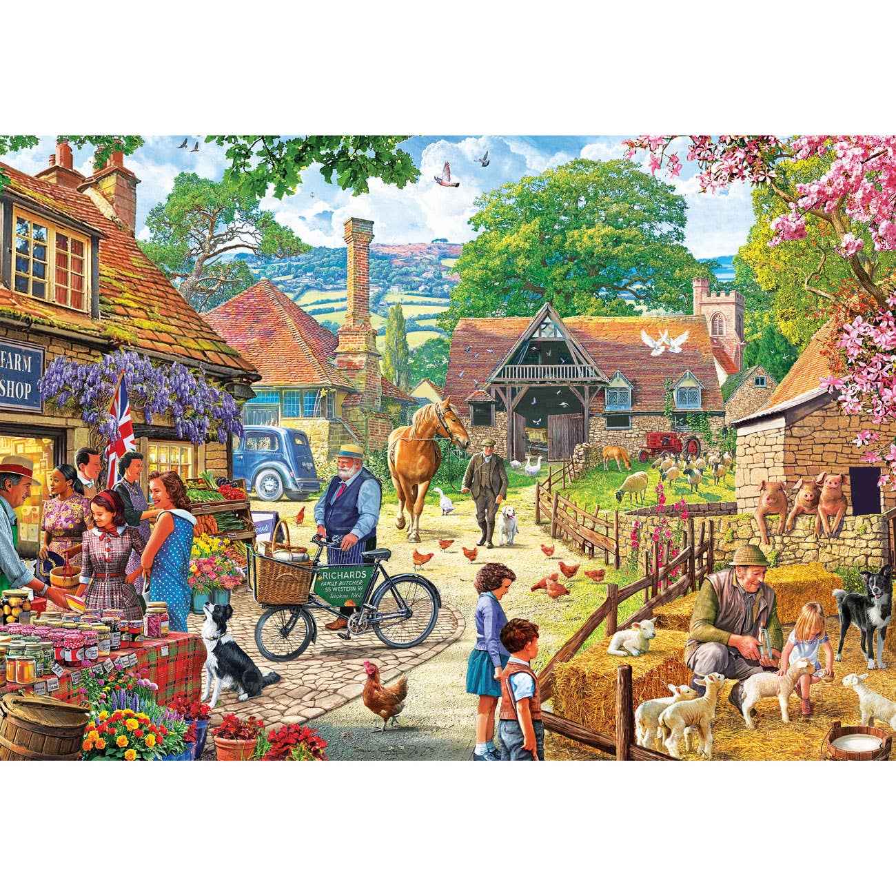 The Farm Shop 100 Extra Large Piece Jigsaw Puzzle