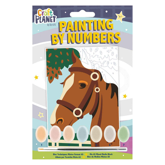 Craft Planet Mini Paint By Numbers Kit - Horse