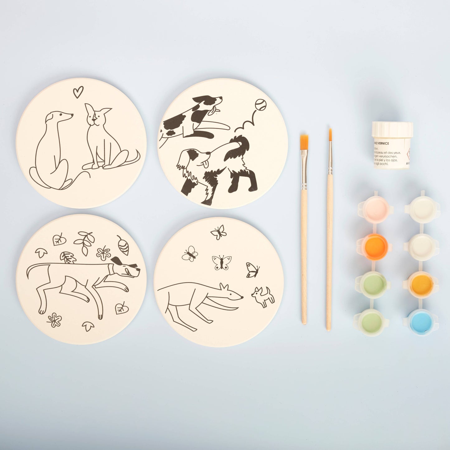 Battersea Paint Your Own Coaster Kit - Dog