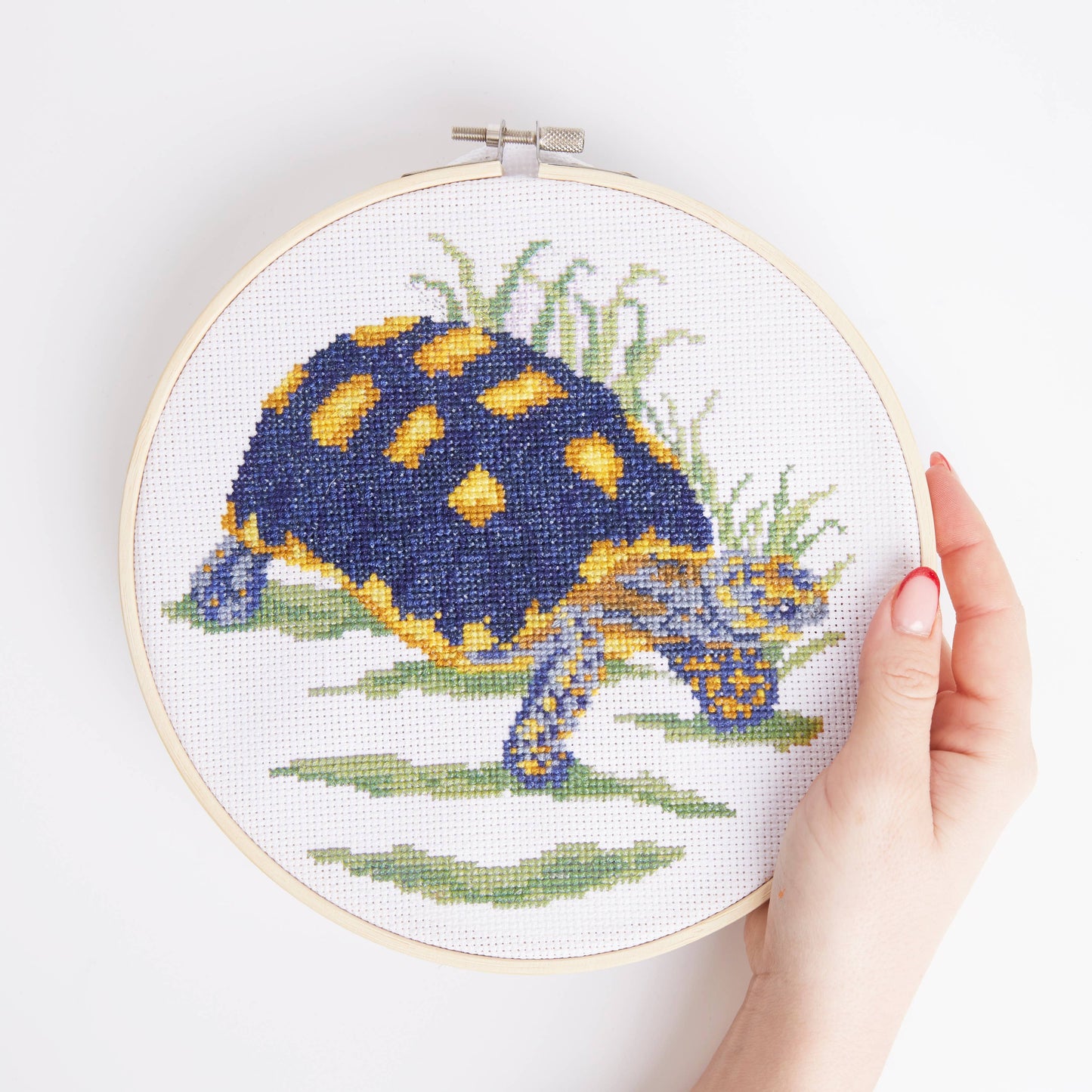 Natural History Museum Cross Stitch Kit, Tortoise, 14cm