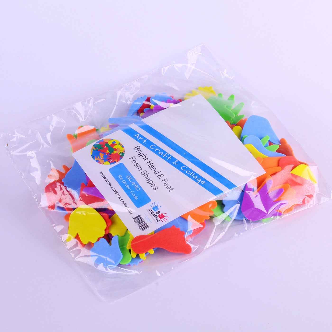Bright Hand & Feet Foam Shapes