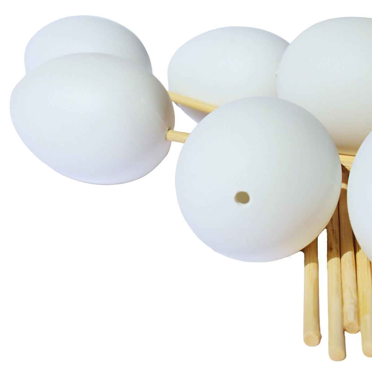 White Plastic Craft Eggs On Sticks 55mm 10 Pack Make Your Own Easter Eggs