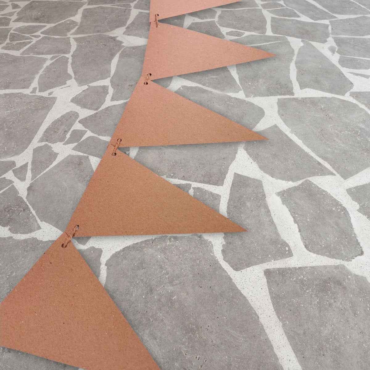 Make Your Own Bunting 25 Recycled Kraft Card Bunting Flags With Jute String