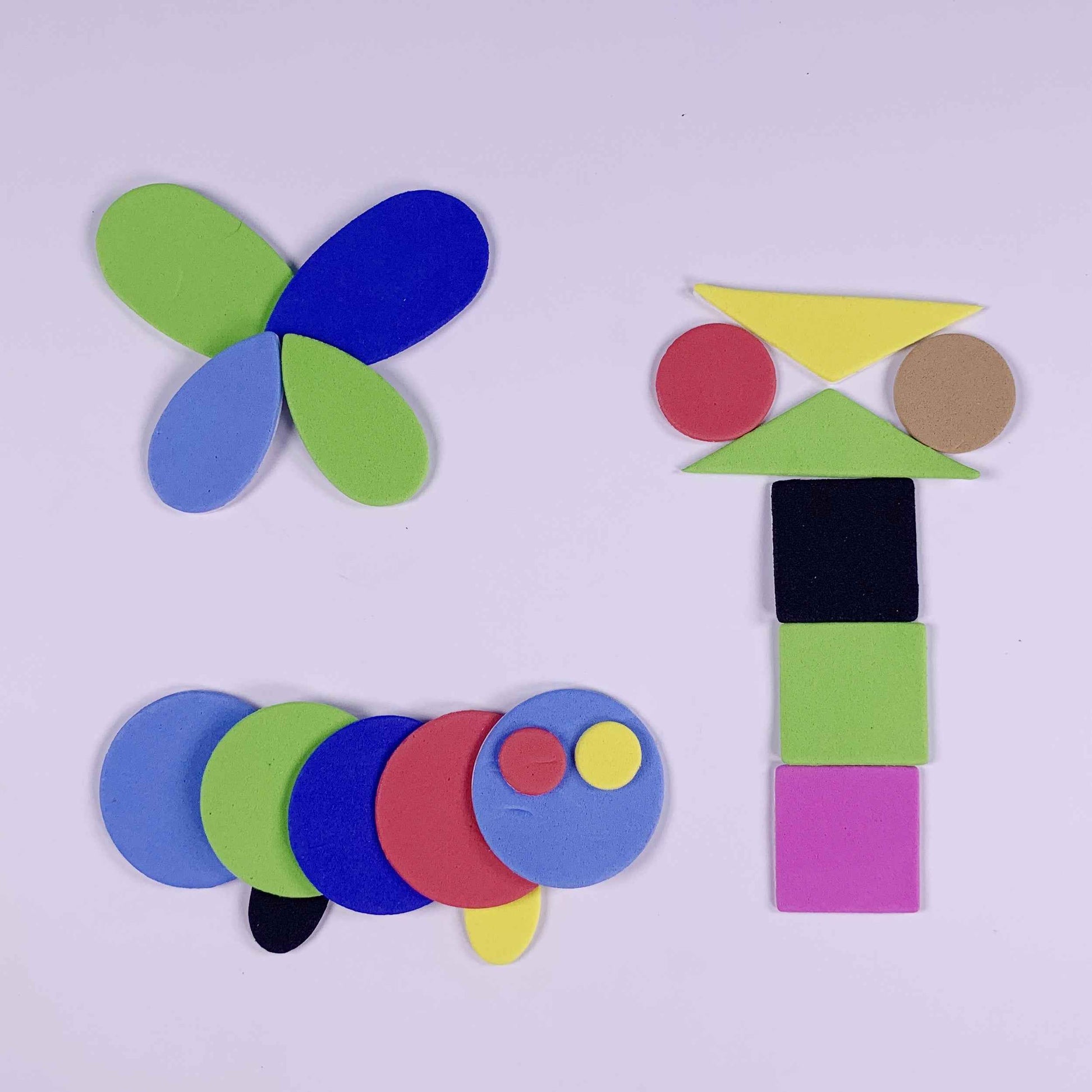 Peel and Stick Geometric Foam Shapes
