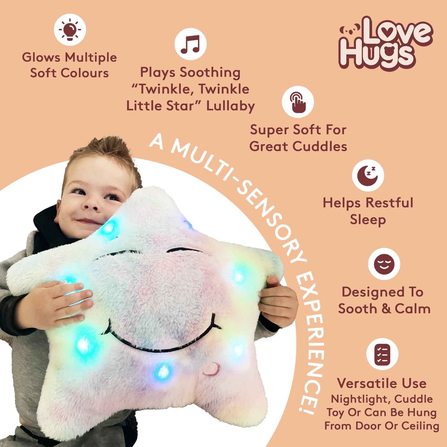 Sensory Star Musical Light Up Toy