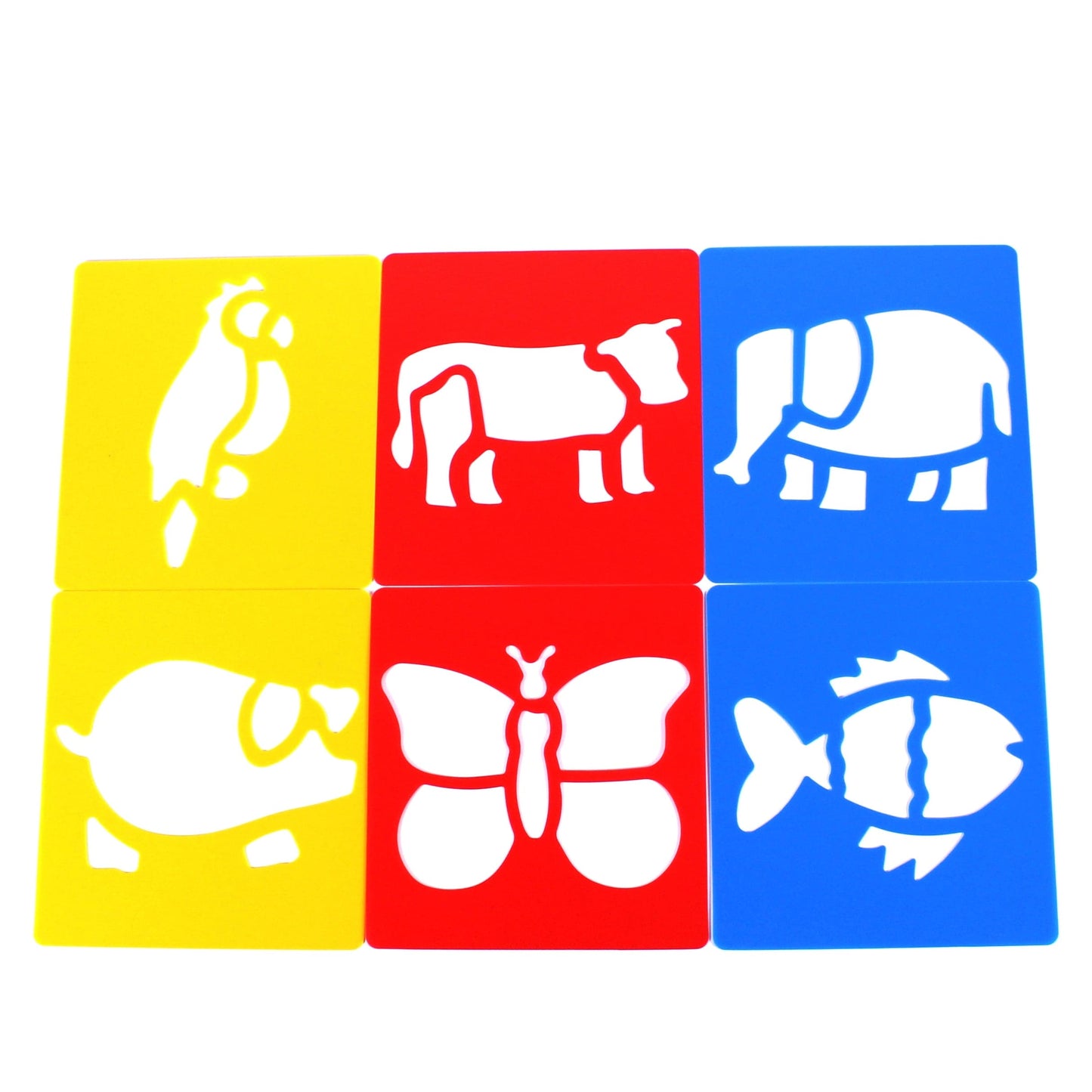 Plastic Washable Stencil Set - Animals