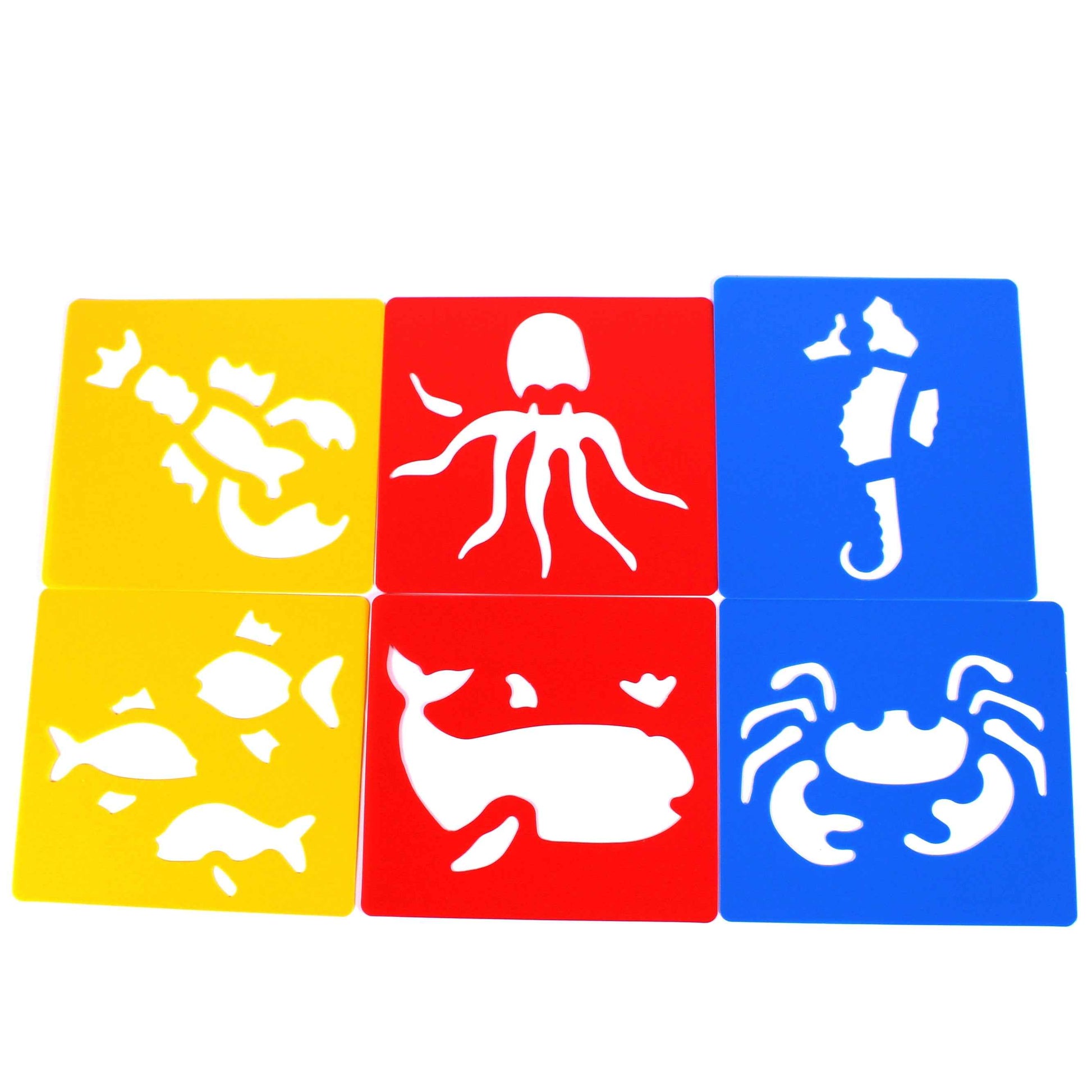 Plastic Sealife Stencils