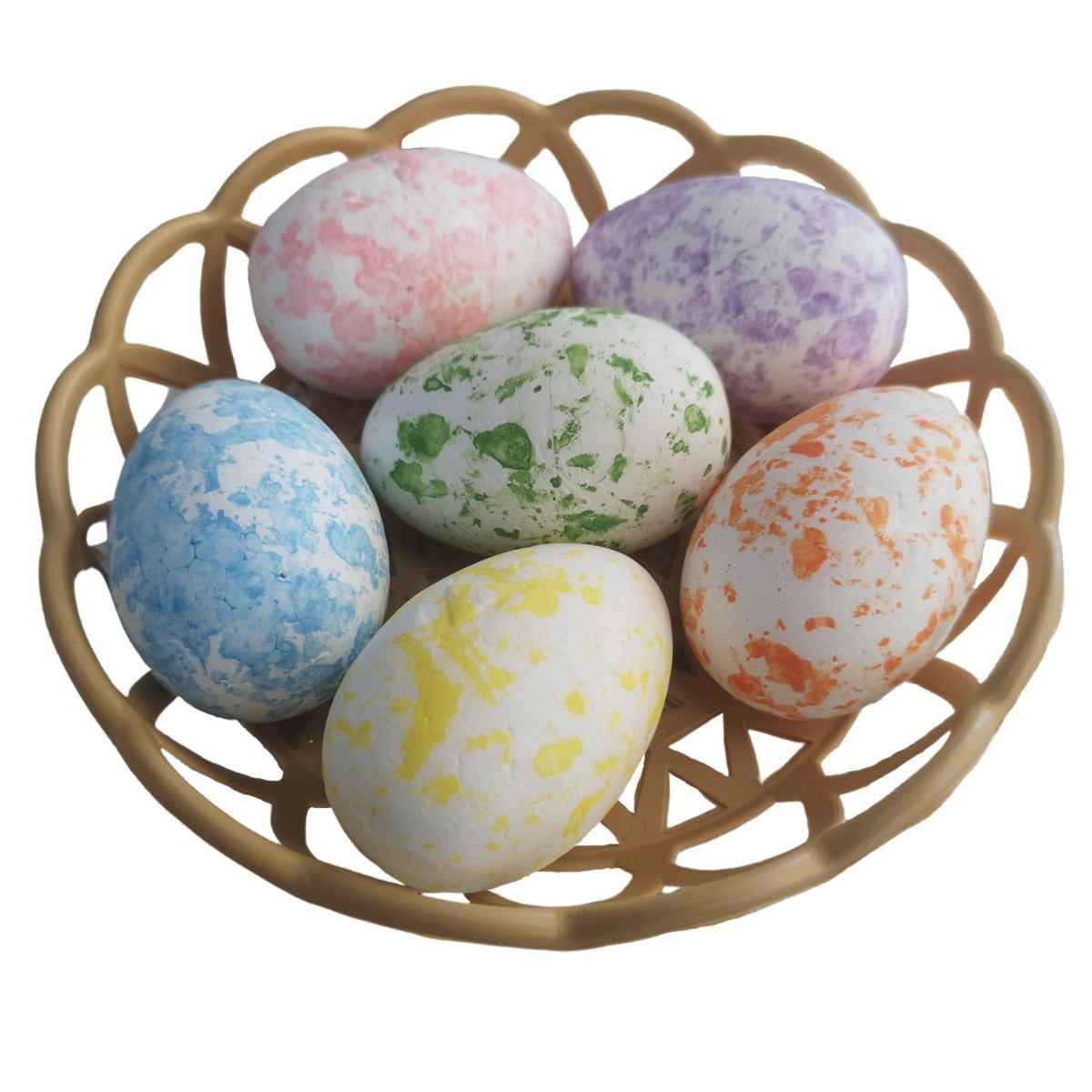 White Polystyrene Eggs Mix Sizes Pack of 30