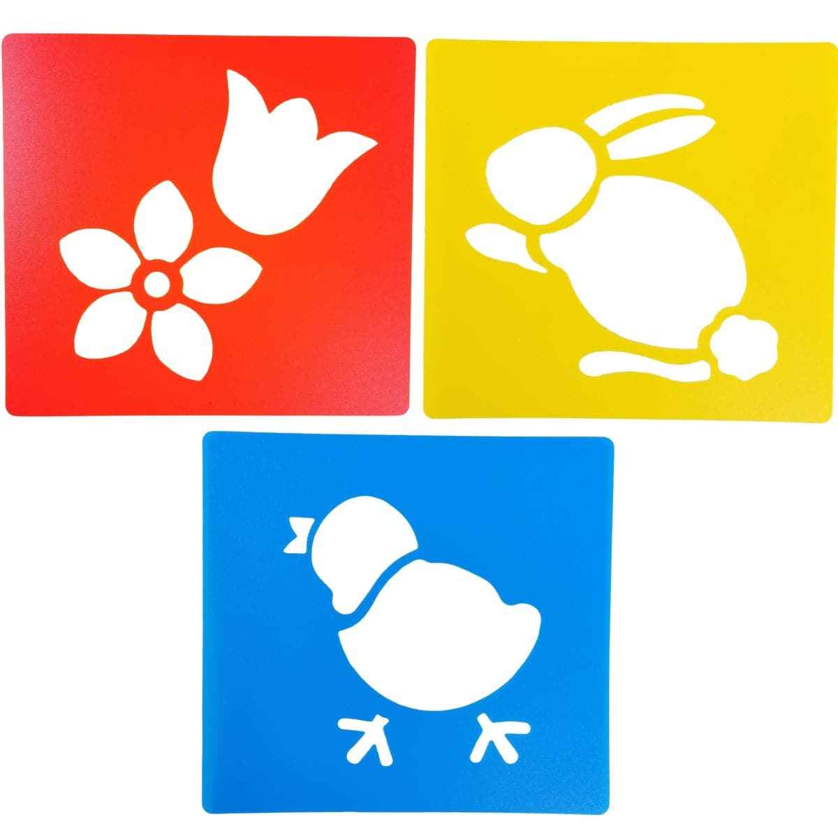 Reusable Large Easter Art Stencils 6 Pieces Stencil Sets for Kids