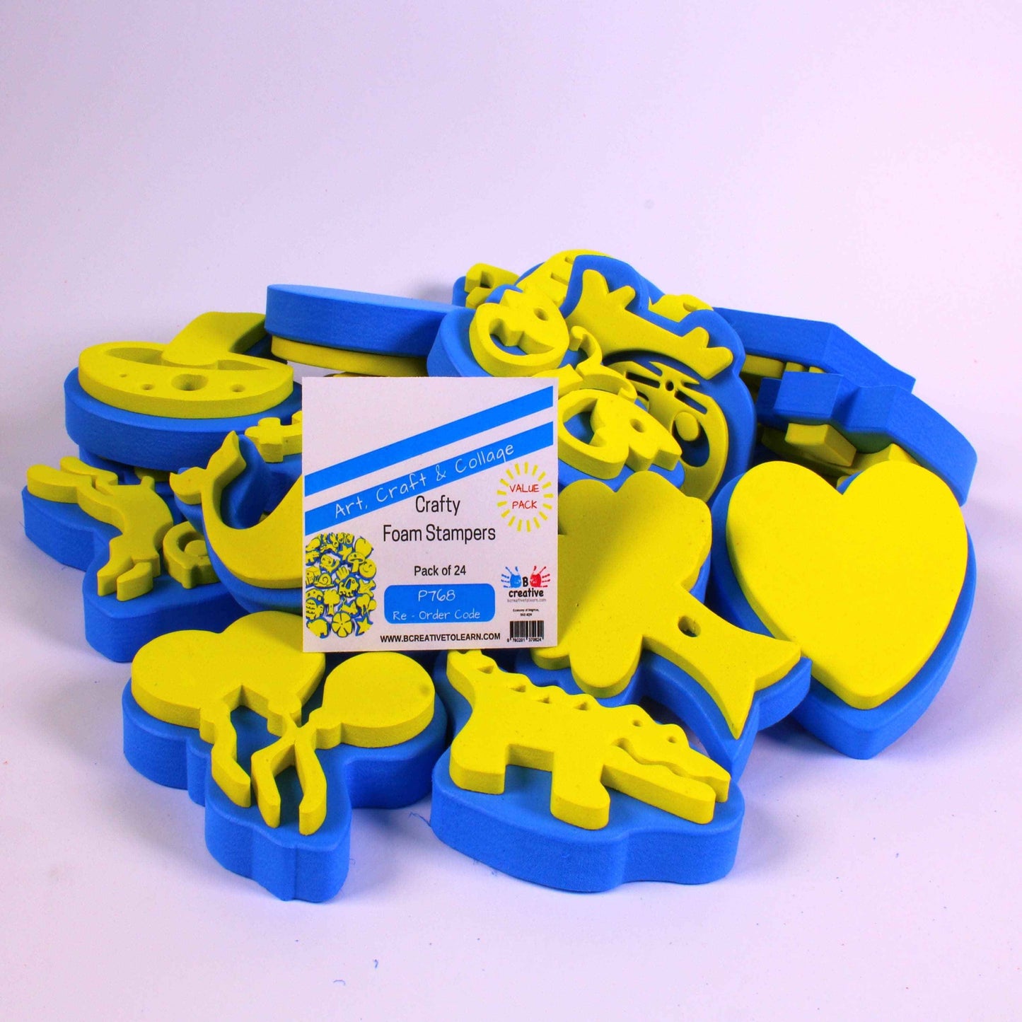 Sturdy Foam Stampers Pack of 24