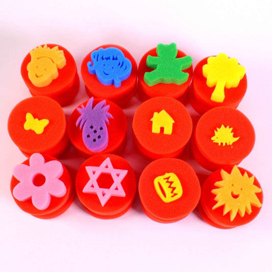 Assorted Shape Sponge Dabbers Pack of 12