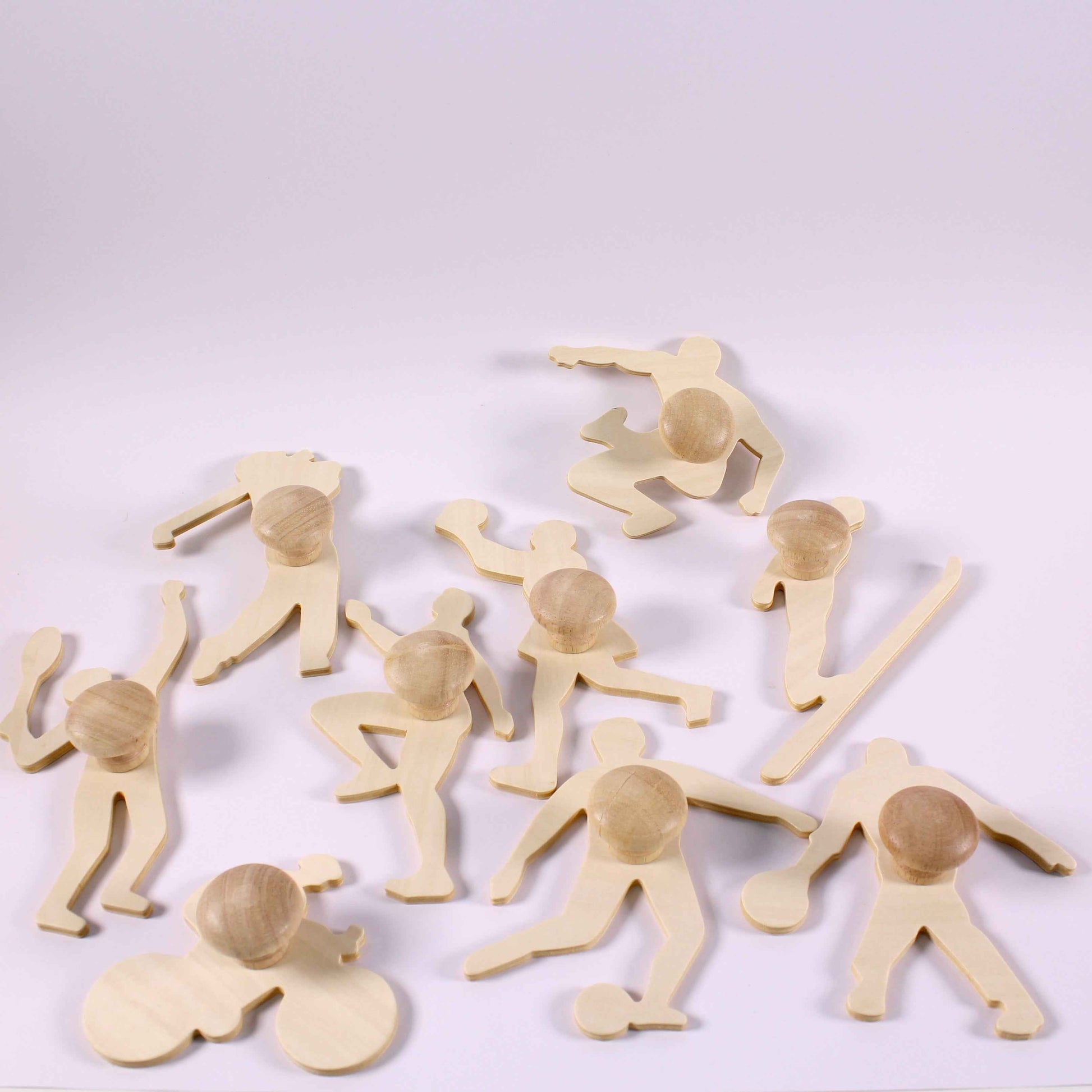 Wooden Sport Stencils Pack of 9