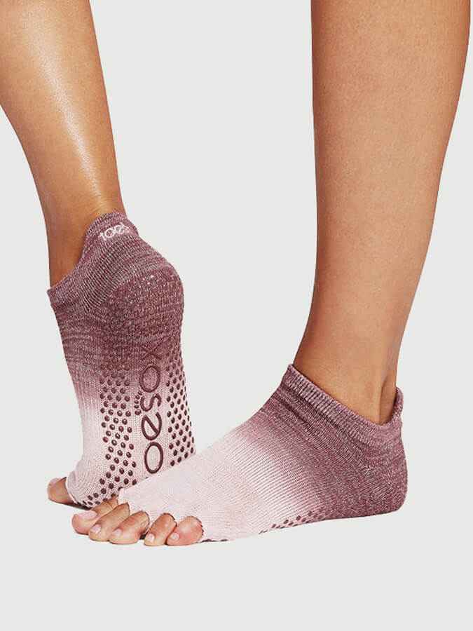 ToeSox Low Rise Half Toe Women's Yoga Grip Socks