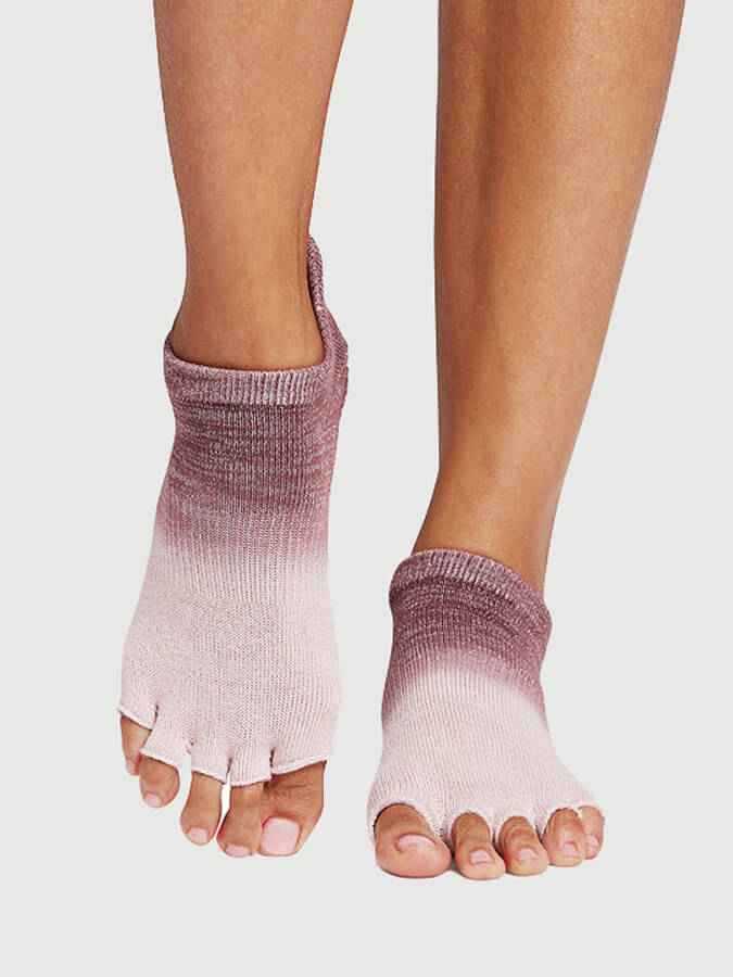 ToeSox Low Rise Half Toe Women's Yoga Grip Socks